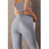 High-waisted women's yoga pants are made of four-way stretch fabric