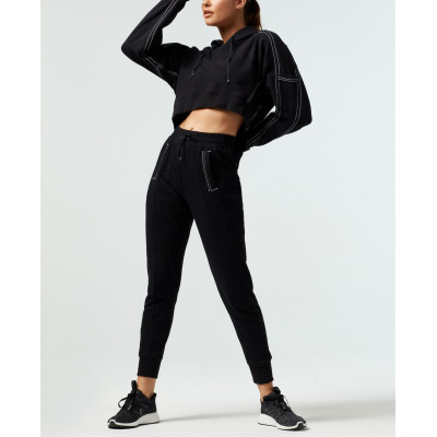 New embroidered Track pants for women with side pockets regular fit ladies joggers