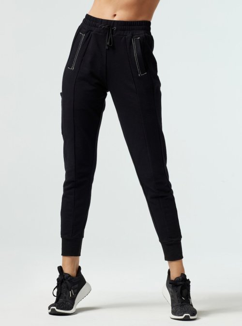 New embroidered Track pants for women with side pockets regular fit ladies joggers