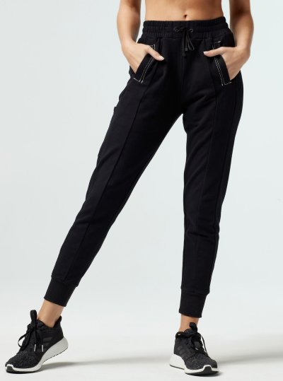 New embroidered Track pants for women with side pockets regular fit ladies joggers