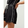 Custom cotton one piece zipper athleisure shorts sets color block jumpsuits Loungewear