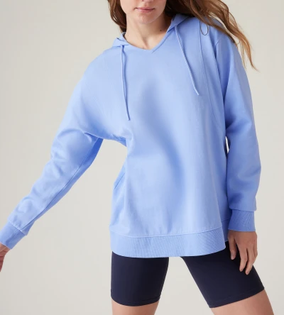 Women's sports comfort hoodie with adjustable drawstring