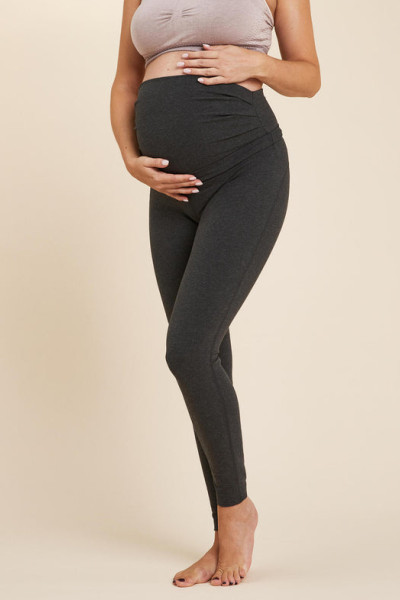 Maternity yoga pants are comfortable, flexible, and made of breathable cotton material.
