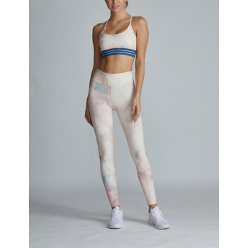 Custom tie dye performance leggings for women compressive fitness tights