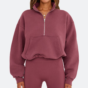 Womens sweatshirts, Sports sweatshirt,  Half  zip pullover sweater