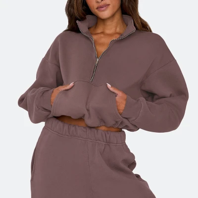 Womens sweatshirts, Sports sweatshirt,  Half  zip pullover sweater
