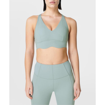 This medium training strength yoga sports bra is stretchy and quick-drying