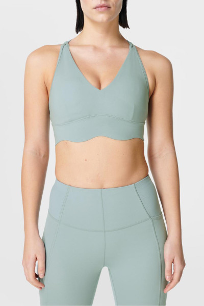 This medium training strength yoga sports bra is stretchy and quick-drying