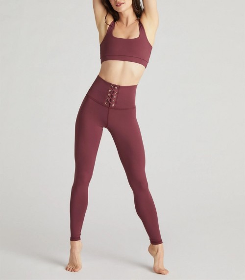 Women's corset yoga leggings full length butt lifting fitness tights