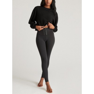 Women's corset yoga leggings full length butt lifting fitness tights