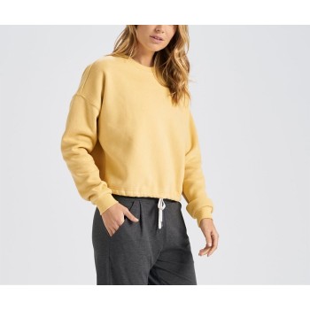 Custom pullover sweatshirts with adjust waist crew neck hoodies for women