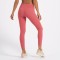 High waist drawstring yoga leggings solid color fitness tights