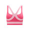 This sports bra is suitable for all-day support levels and has a comfortable ribbed fabric