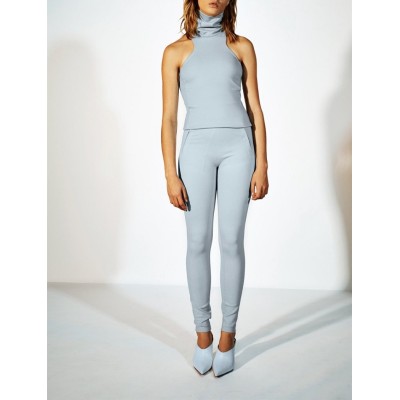 Athleisure zipper pocket leggings for women street fitness tights