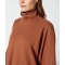 High neck relaxed fit cropped hoodies for women athlesure pullover sweatshirts