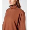 High neck relaxed fit cropped hoodies for women athlesure pullover sweatshirts