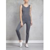 Backless sports rompers for ladies full length performance fitness yoga jumpsuits