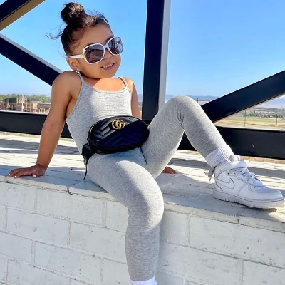 Summer Kids Jumpsuits,  Girls Jumpsuit ,Spaghetti Strap Loose Kids bodysuits Romper