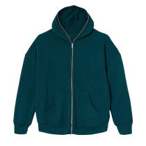 Classic men's everyday sports full-zip hoodie with pockets