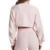 Women's pullover with drawstring hem, balloon sleeves and ribbed trim