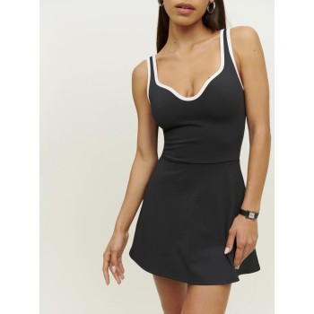 Women's Tennis  wear. Golf Dress with Built in bra, Sleeveless Workout Active Athletic Dress for Women.