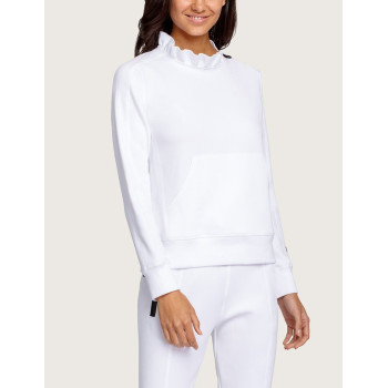 Custom scollap neck sweatshirts for ladies cotton cropped hoodies