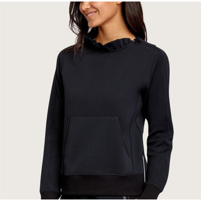 Custom scollap neck sweatshirts for ladies cotton cropped hoodies