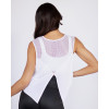 Relaxed fit breathable tank top cropped mesh tank for women