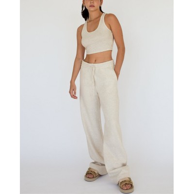 Custom relaxed fit sweatpants with side pockets adjustable waist jogger pants
