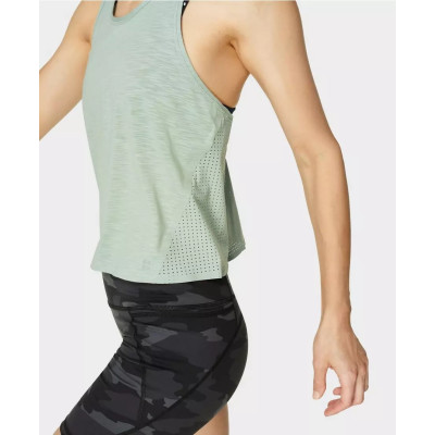 Custom cross back light weight tank tops women's plain running singlets