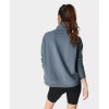 High neck relaxed fit athleisure sweatshirts for women pocket cropped hoodies