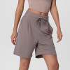 Womens High Waisted Running Shorts Elastic Athletic Workout Sports Shorts with Pocket