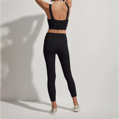 Women's Spaghetti Strap Sports Bra Longline Padded Workout Crop Tank Tops