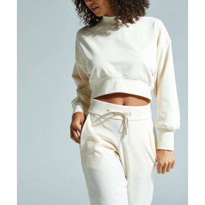 Custom relaxed fit off shoulder crew neck sweatshirts