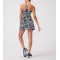 Custom patterned tennis dress with lining shorts women's exercise dress