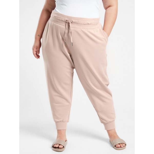 Custom cotton jogger pants with side pockets plus size athleisure sweatpants for women