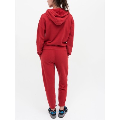 Elastic waist cotton joggers for women with side pockets athleisure style