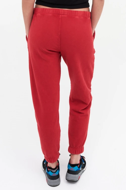 Elastic waist cotton joggers for women with side pockets athleisure style