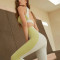 Womens Sexy Sports Bra Neck Sleeveless Slim Fitted Crop Tank Tops Fitness wear Cute Yoga Bra