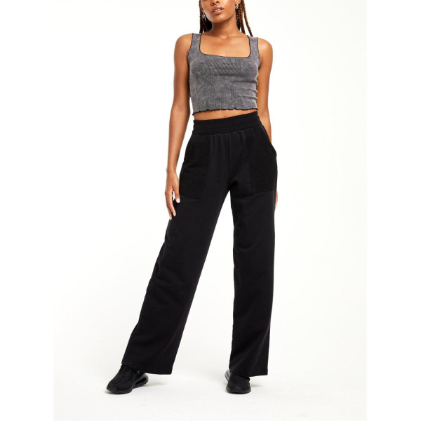 Custom fleece flared sweatpants for women with side pockets high waist athleisure wear