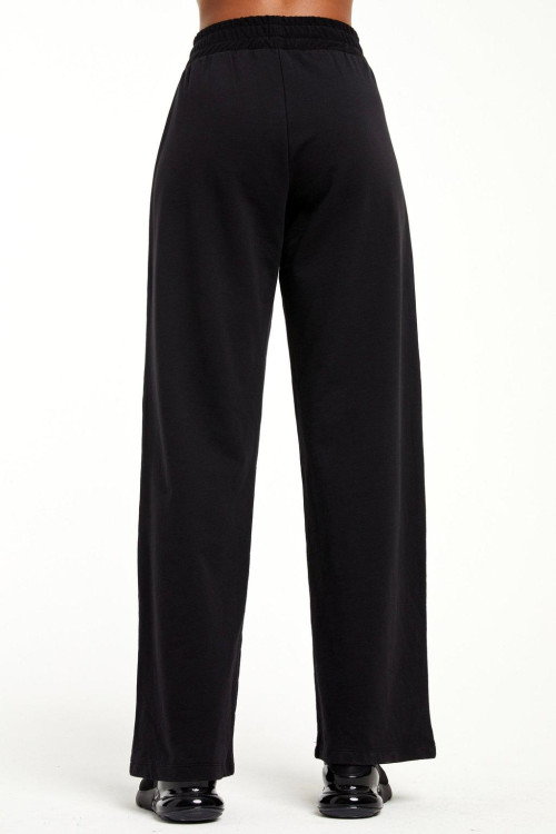 Custom fleece flared sweatpants for women with side pockets high waist athleisure wear