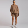 2 Piece Outfits Loose Sweatsuits Fashion Cowl Neck Sweatshirts and Sweatshorts Jogger Tracksuits Matching Set