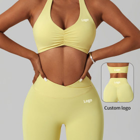 custom logo Lightweight Workout Gym Sports Bras Top Women Naked Feel Athletic private label Fitness Yoga Bra