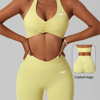 custom logo Lightweight Workout Gym Sports Bras Top Women Naked Feel Athletic private label Fitness Yoga Bra