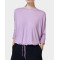 This women's classic round neck drawstring long sleeve top is suitable for many occasions