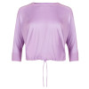 This women's classic round neck drawstring long sleeve top is suitable for many occasions