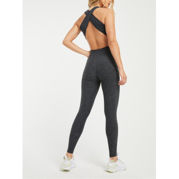 Custom backless fitness jumpsuits for ladies solid color onesies
