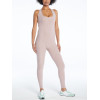 Custom backless fitness jumpsuits for ladies solid color onesies