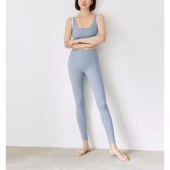 High waisted no front seam yoga leggings squat proof nylon spandex fitness tights