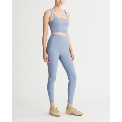 High waisted no front seam yoga leggings squat proof nylon spandex fitness tights